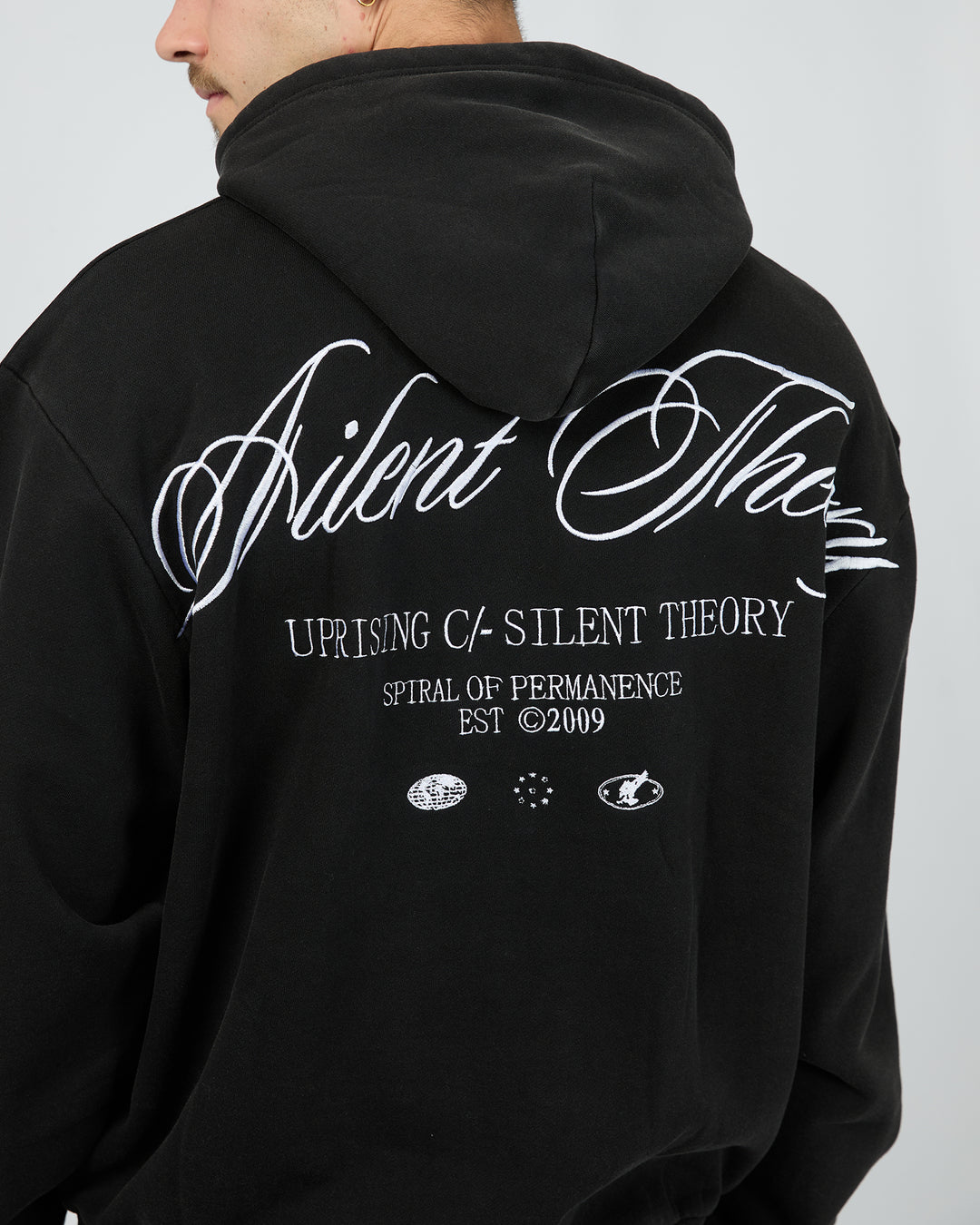 Uprising Hoodie - Washed Black