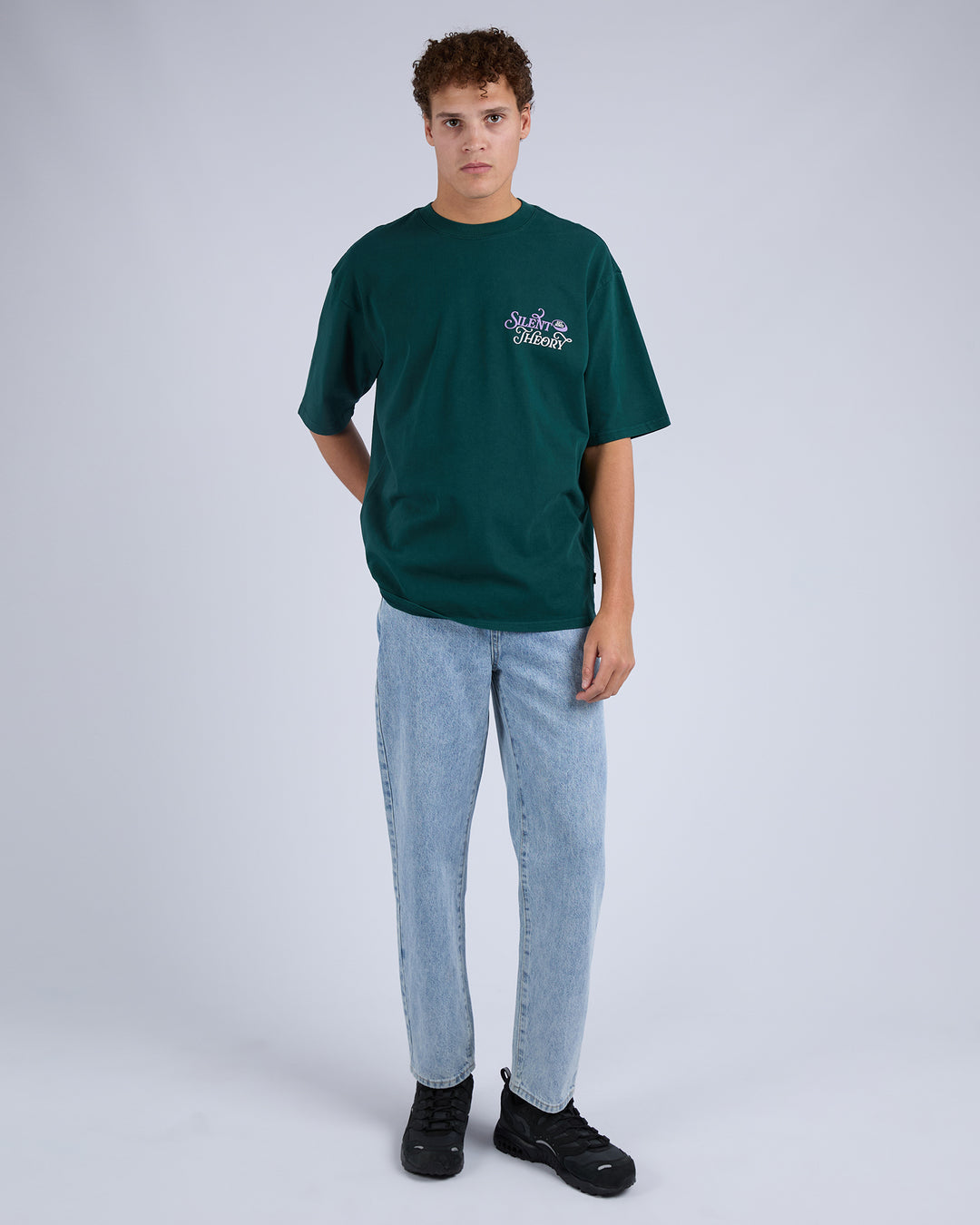 Silent Theory League Box Tee - Pine