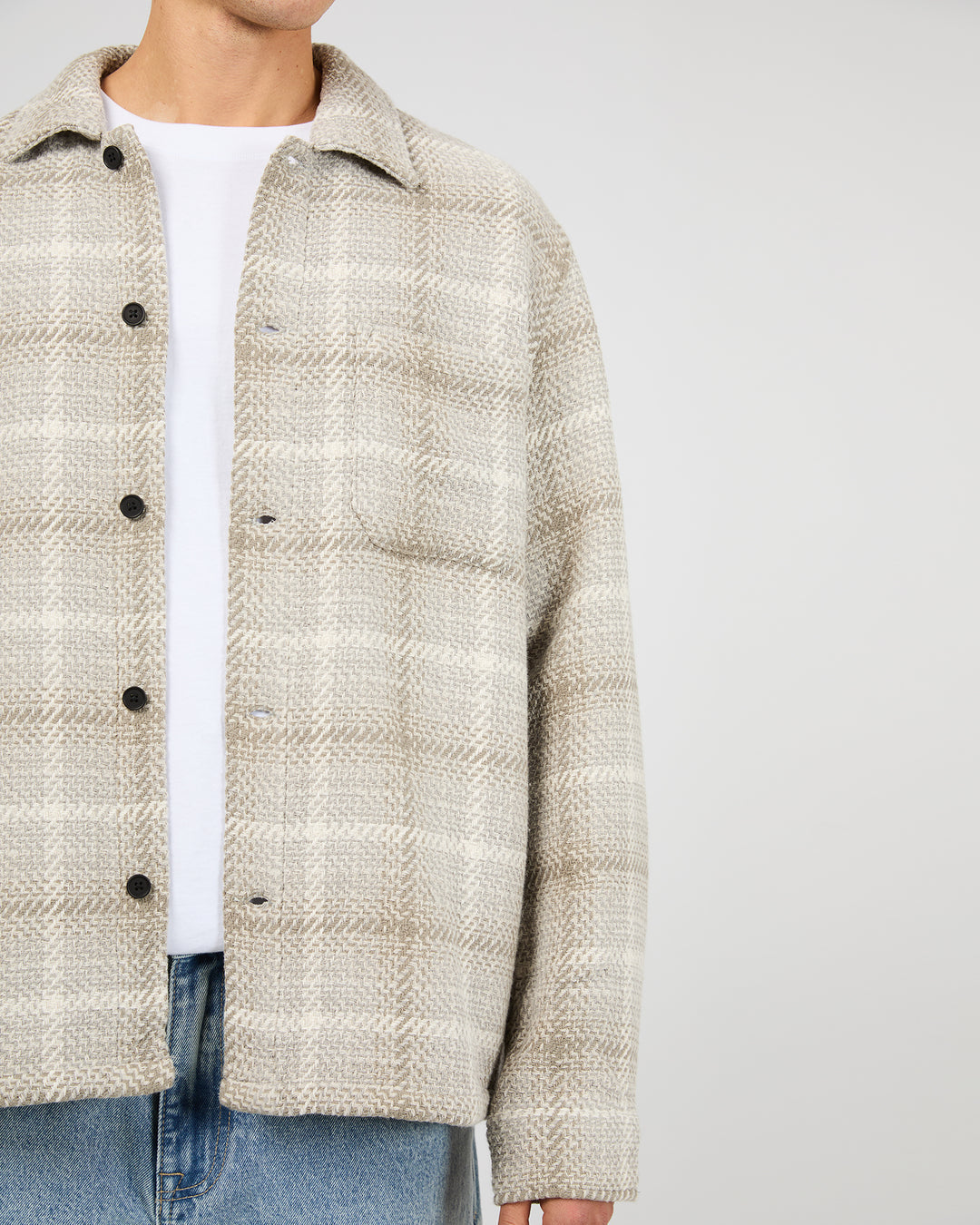 Silent Theory Stature Overshirt - Grey (view 5)