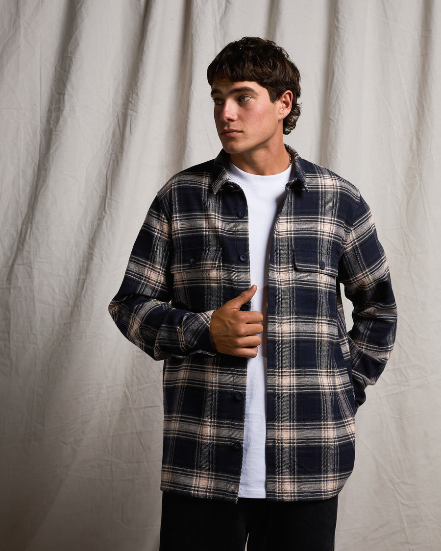 Silent Theory Ranger Flannel Shirt - Navy