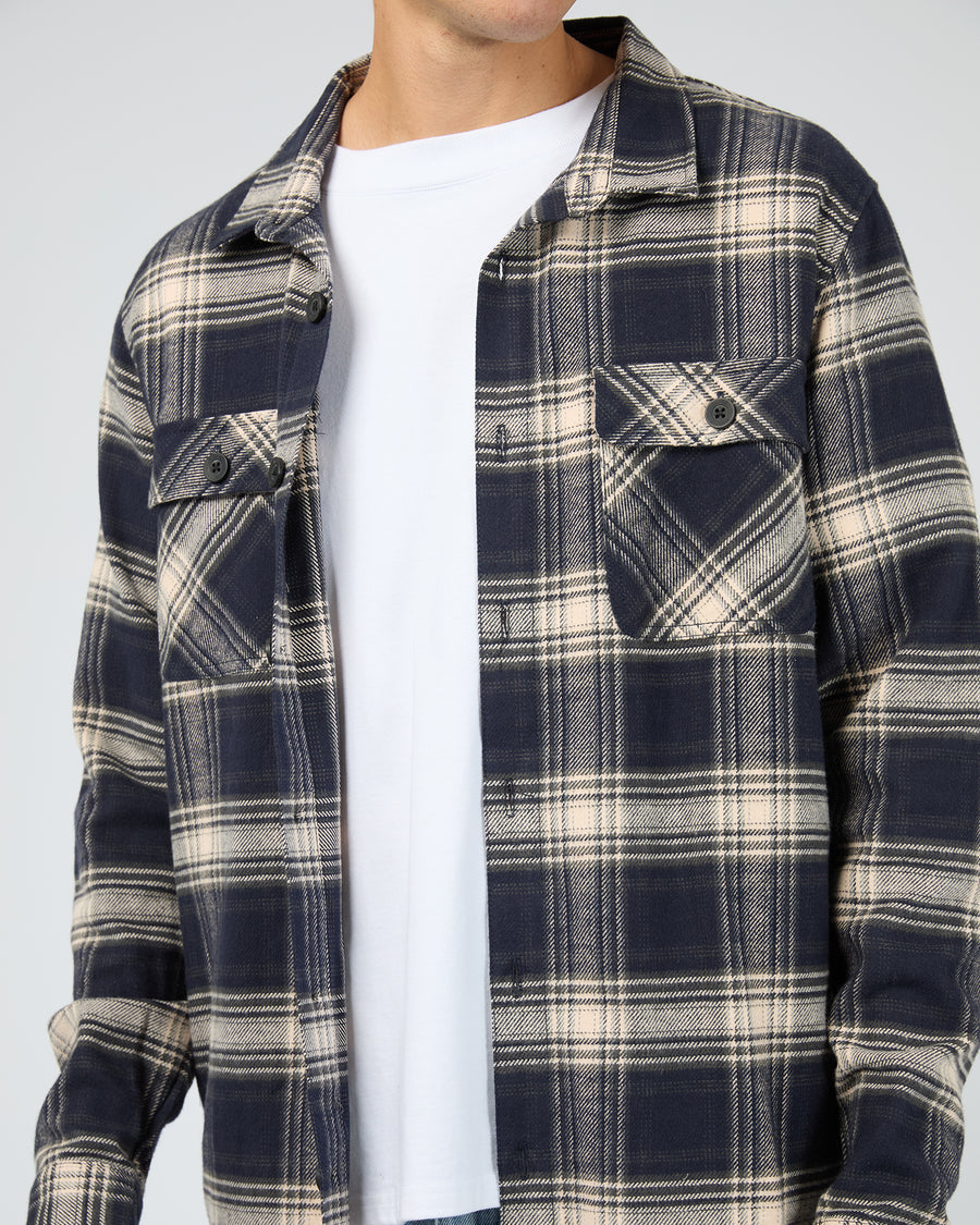 Silent Theory Ranger Flannel Shirt - Navy (view 4)