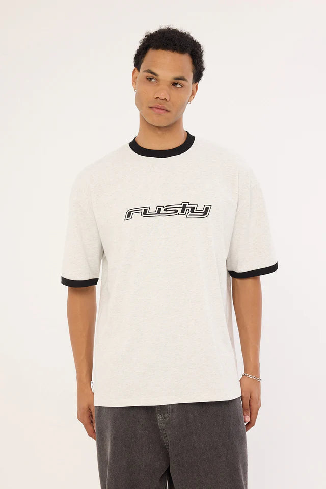 Dead Ringer Short Sleeve Tee - Ecru Marle