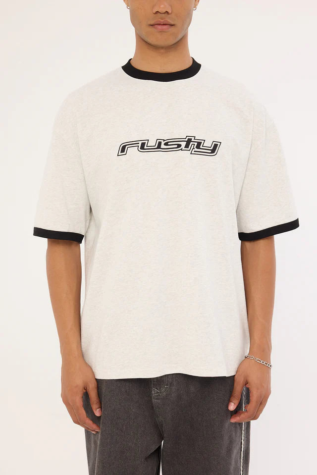 Dead Ringer Short Sleeve Tee - Ecru Marle