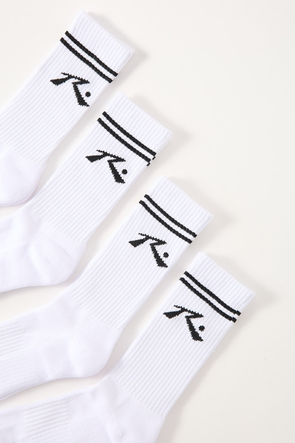 Rusty Comp Mid Calf 4-Sock Pack - White (view 2)