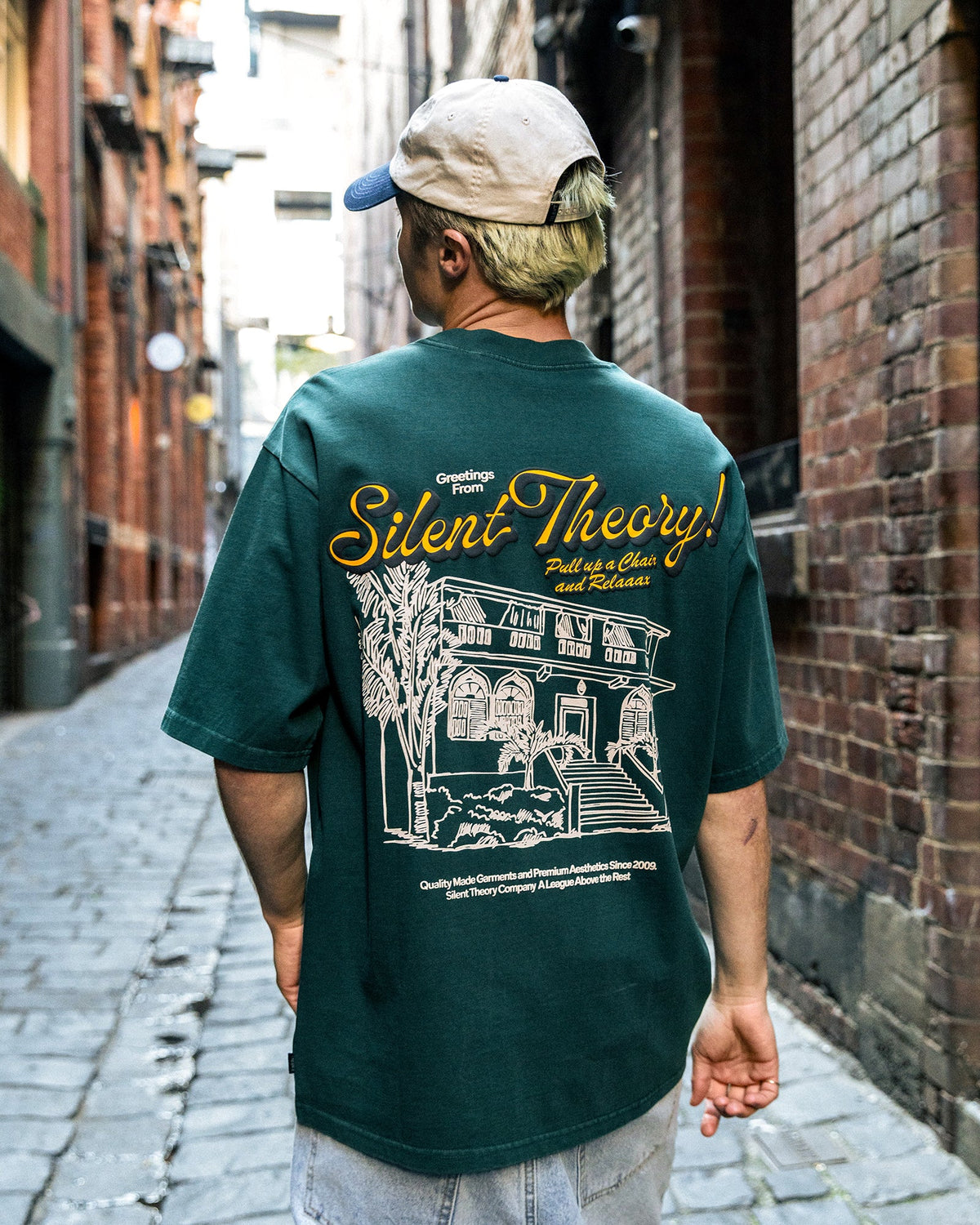 Silent Theory Pull Up A Chair Tee Green