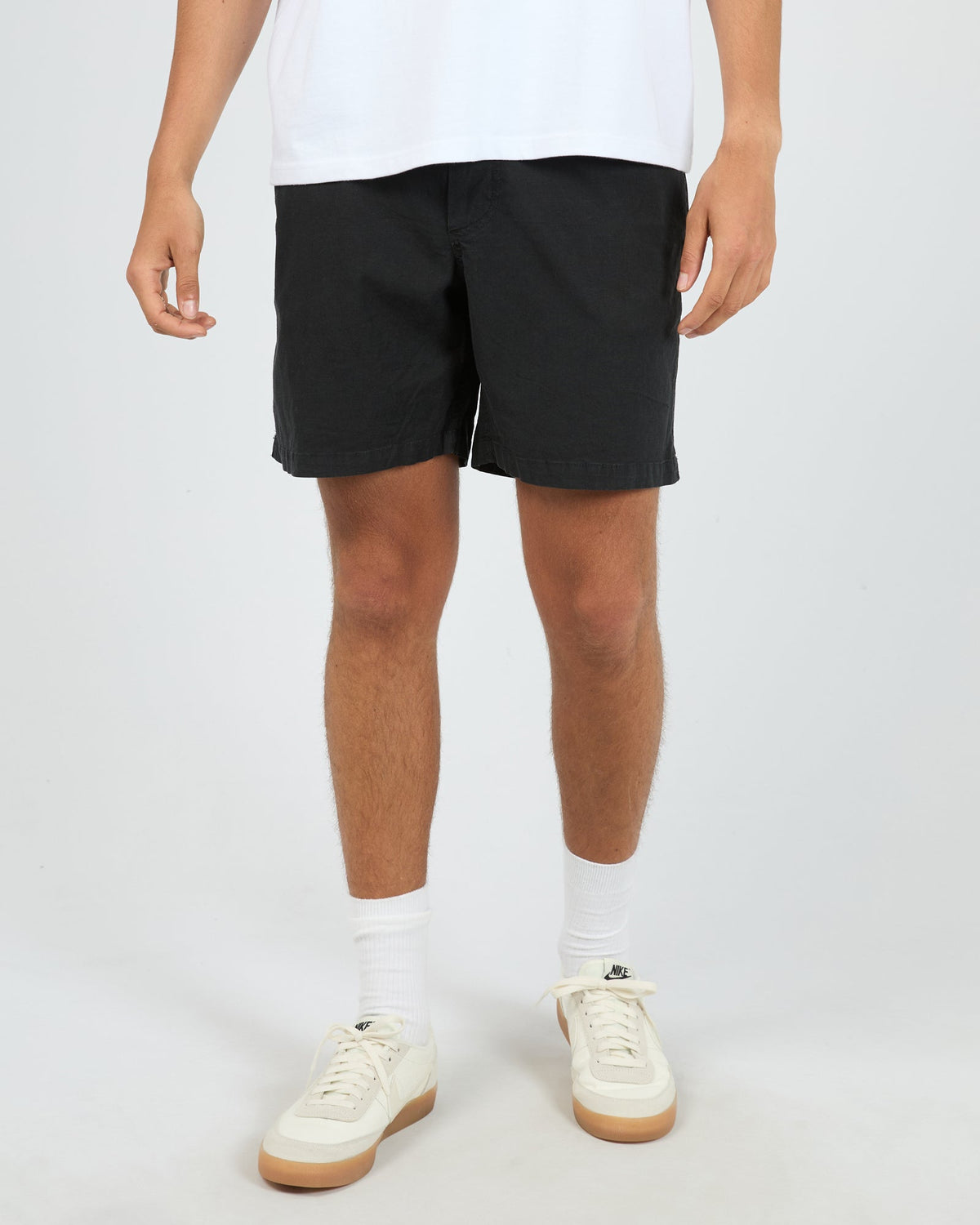 Silent Theory Elastic Waist Short Black front