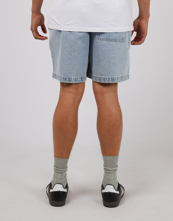 Rider Denim Short - Bleach Blue