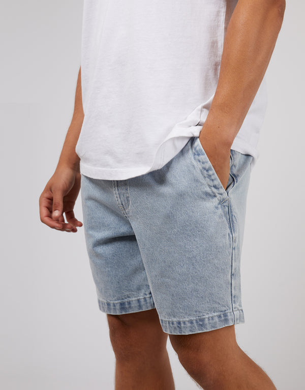 Rider Denim Short - Bleach Blue