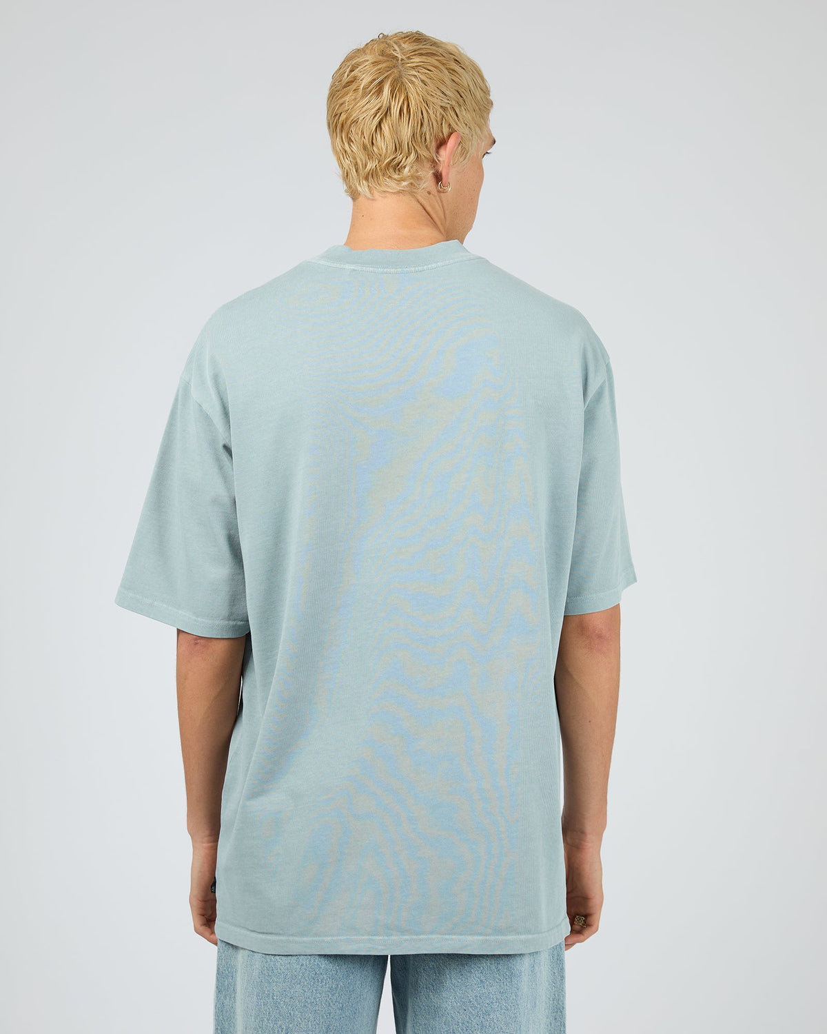 St Goliath Heavy Weight Tee Surf Spray detail