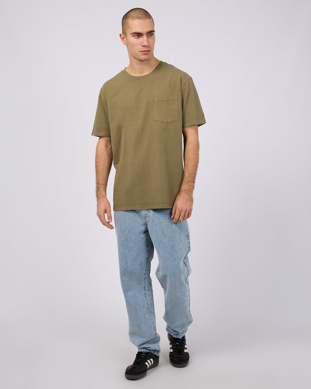 Silent Theory Surplus Pocket Tee II - Olive (view 2)