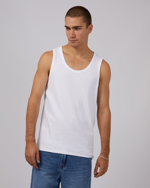 Silent Theory Rib Tank - White