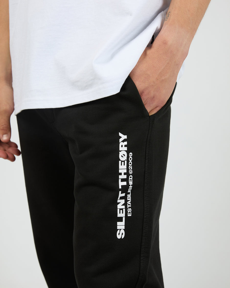 Silent Theory Essential Theory Trackpant V2 - Black (view 5)