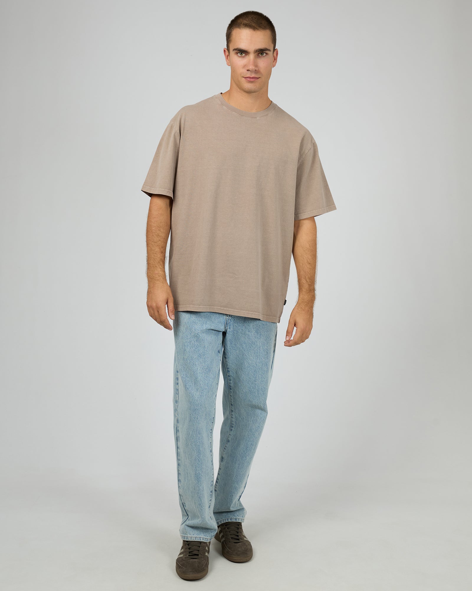 Silent Theory Essential Fit Tee Mushroom - back view