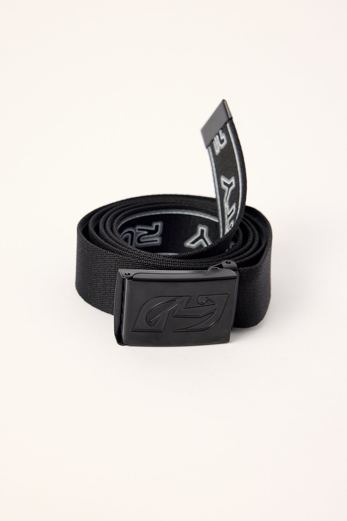 Rusty Jagged Webbing Belt - Black