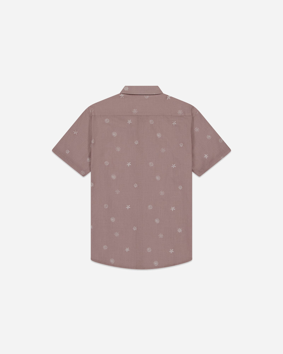 St Goliath Bribie short sleeve shirt in fawn, back view