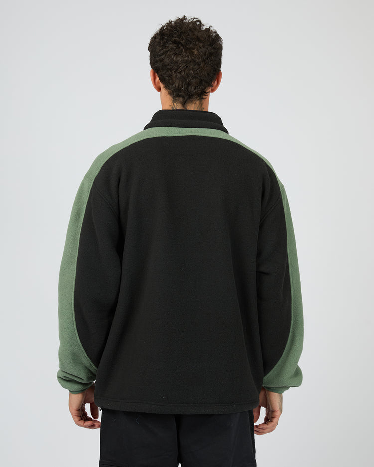 Saint Goliath Hyperdrive Quarter Zip - Black/Green (view 2)