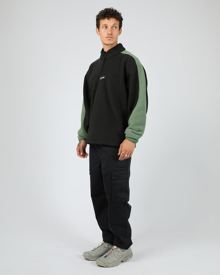 Saint Goliath Hyperdrive Quarter Zip - Black/Green (view 4)