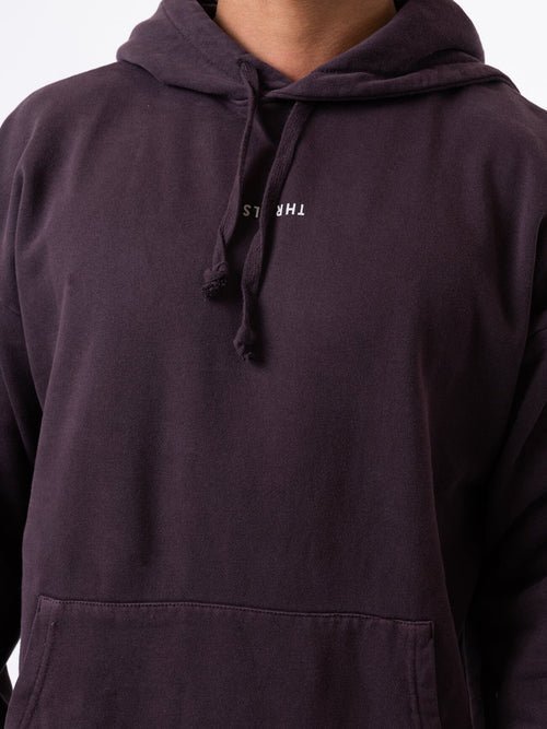 Thrills Minimal Thrills Slouch Pull On Hood - Deep Plum (view 2)