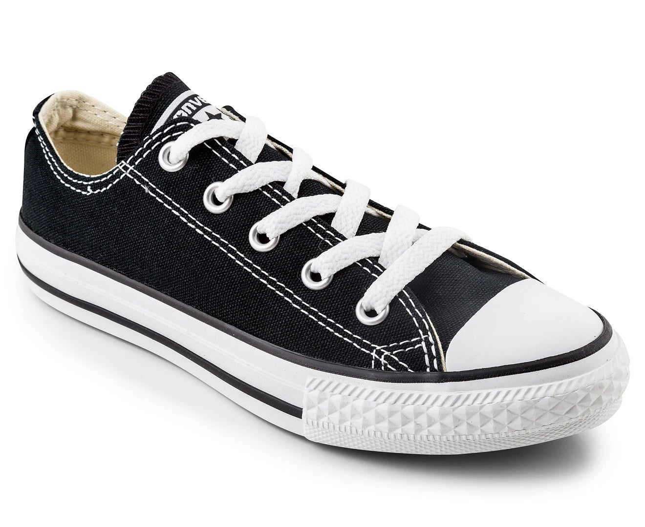 Converse Kids Chuck Taylor Canvas Low Top - Black (view 2)