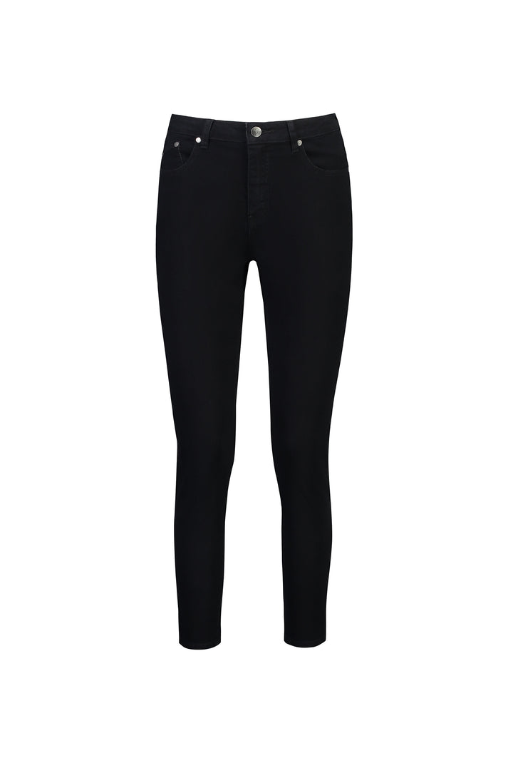 5744 Black Denim - Skinny Leg Ankle Grazer Jean