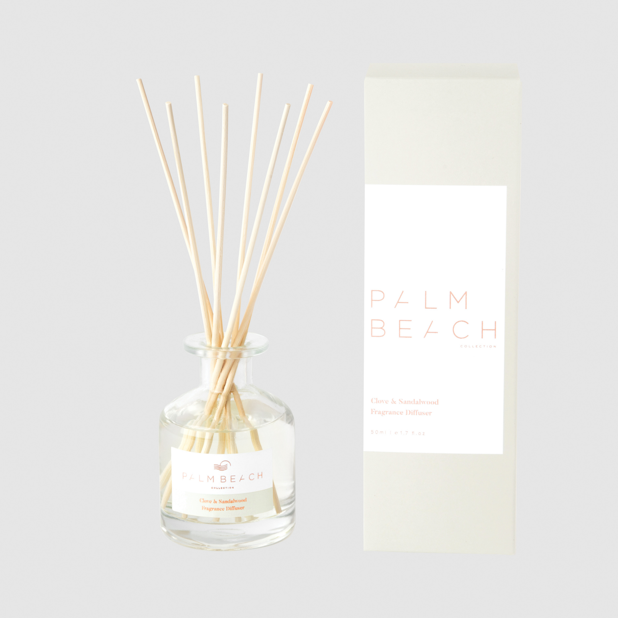 Palm Beach Collection Mini Reed Diffuser 50ml - Clove & Sandalwood