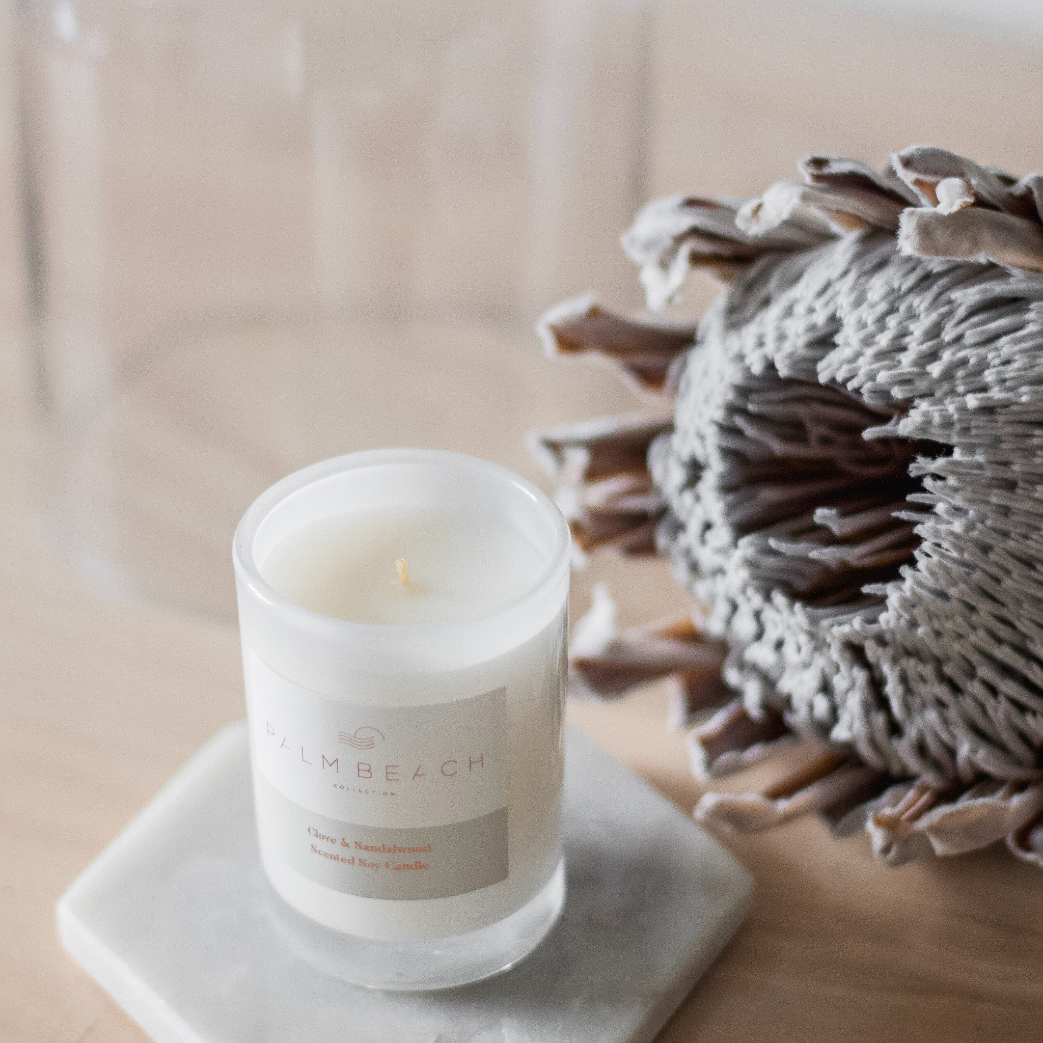 Palm Beach Collection Mini Scented Candle 90g - Clove & Sandalwood (view 2)