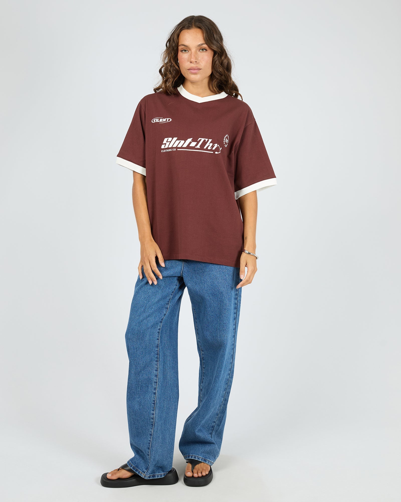 Silent Theory Carson Tee Cherry back