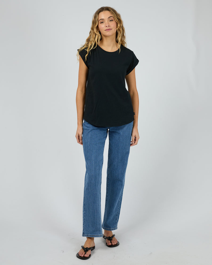 Silent Theory Lucy Scoop Tee - Black (view 2)