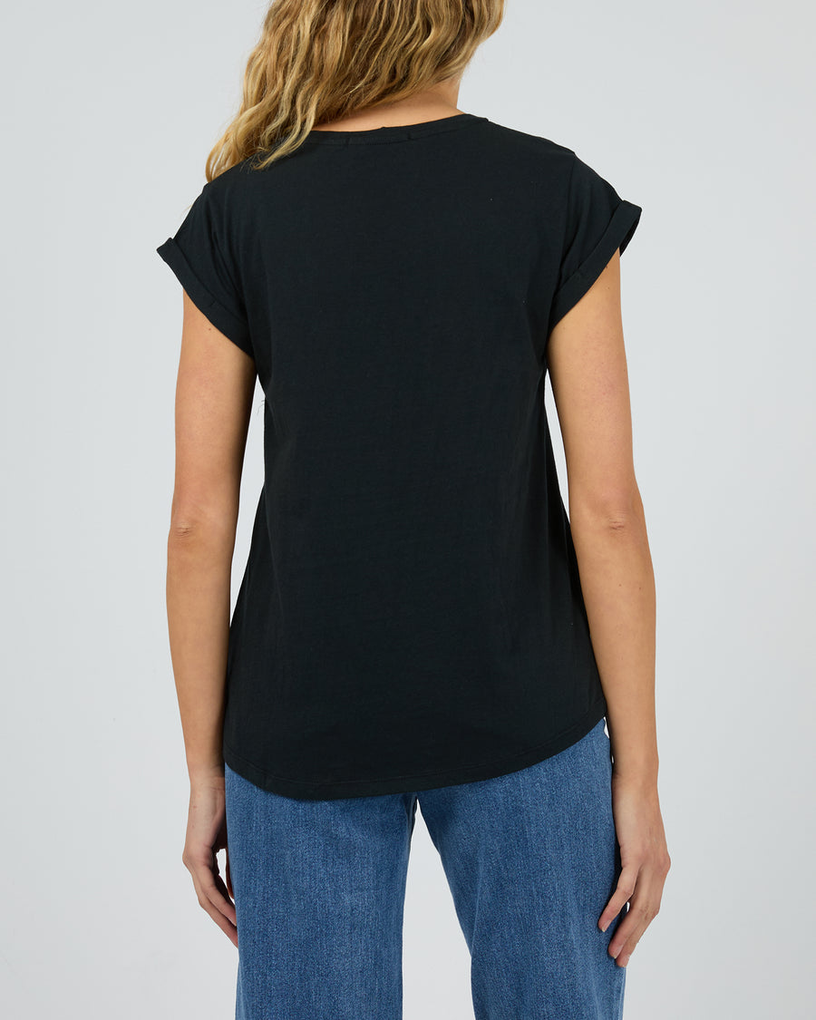 Silent Theory Lucy Scoop Tee - Black (view 4)