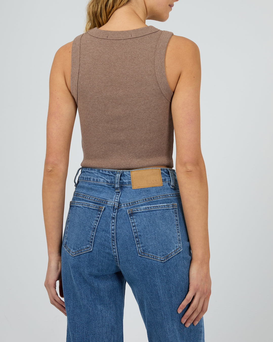 Silent Theory Pia Crop Tank - Brown (view 2)