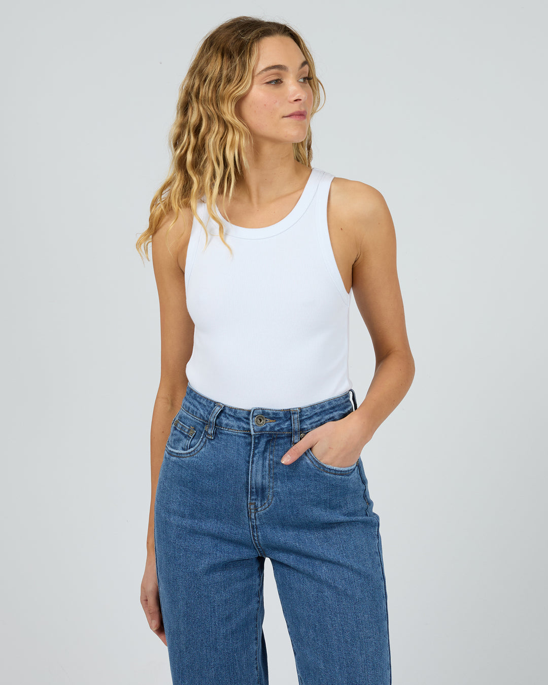 Silent Theory Ella Tank - White