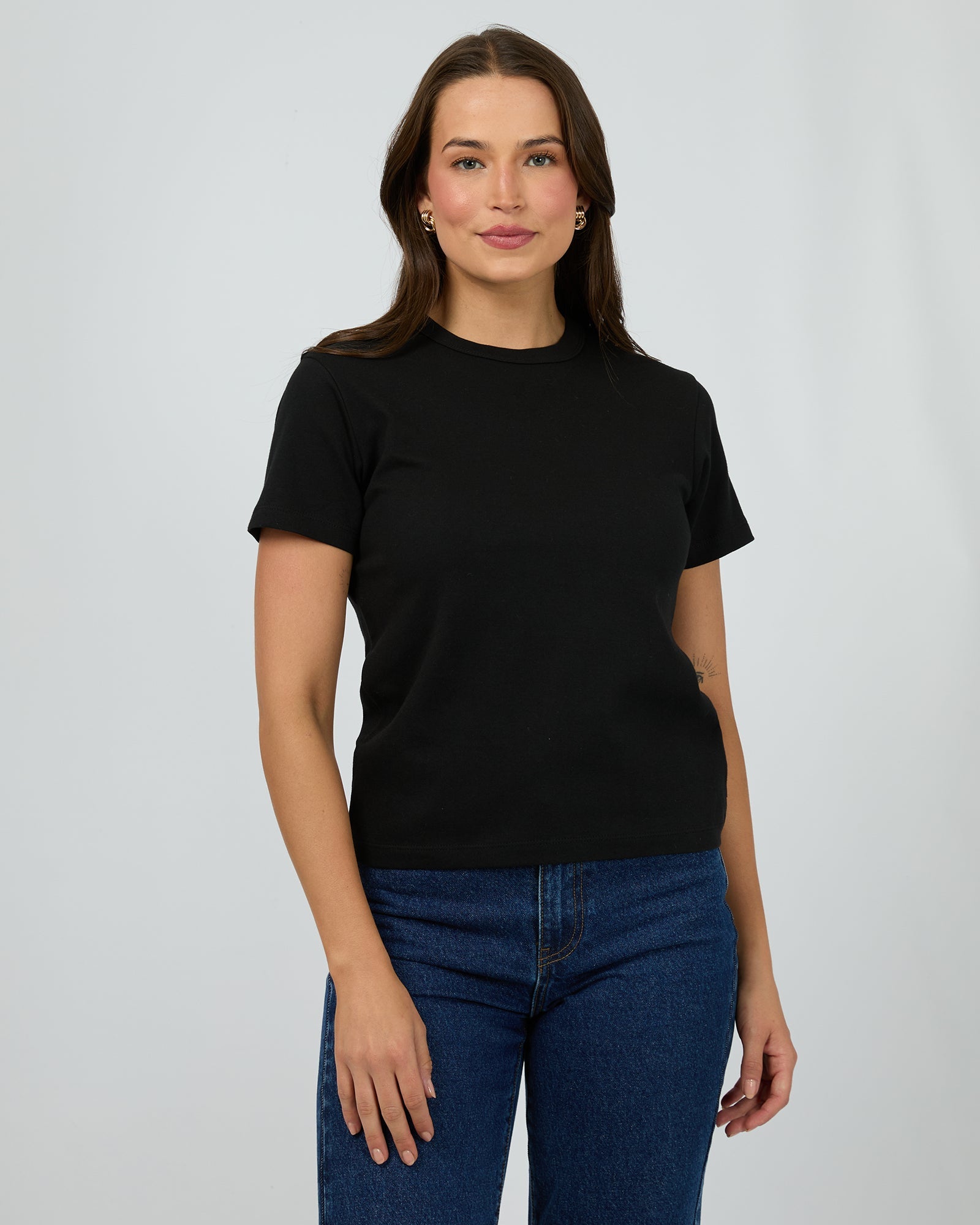Silent Theory Regular Tee Black - front view