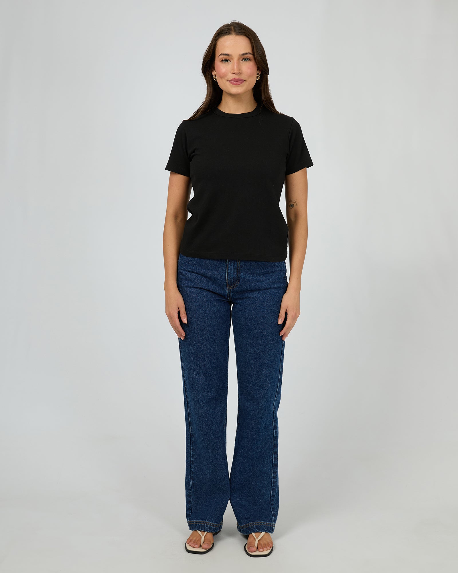 Silent Theory Regular Tee Black - back view
