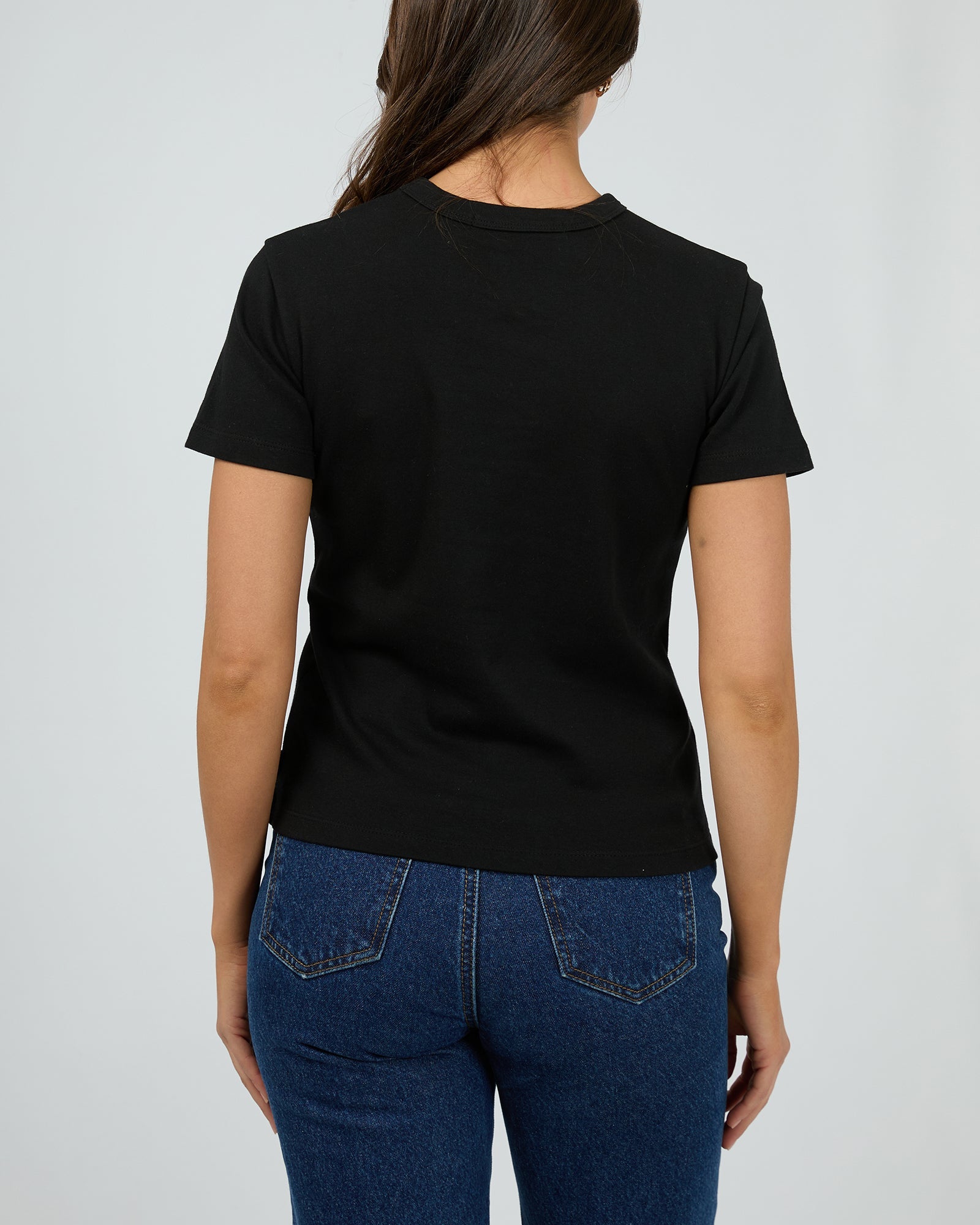 Silent Theory Regular Tee Black - detail view