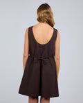 Tallow Tie Mini Dress - Choc