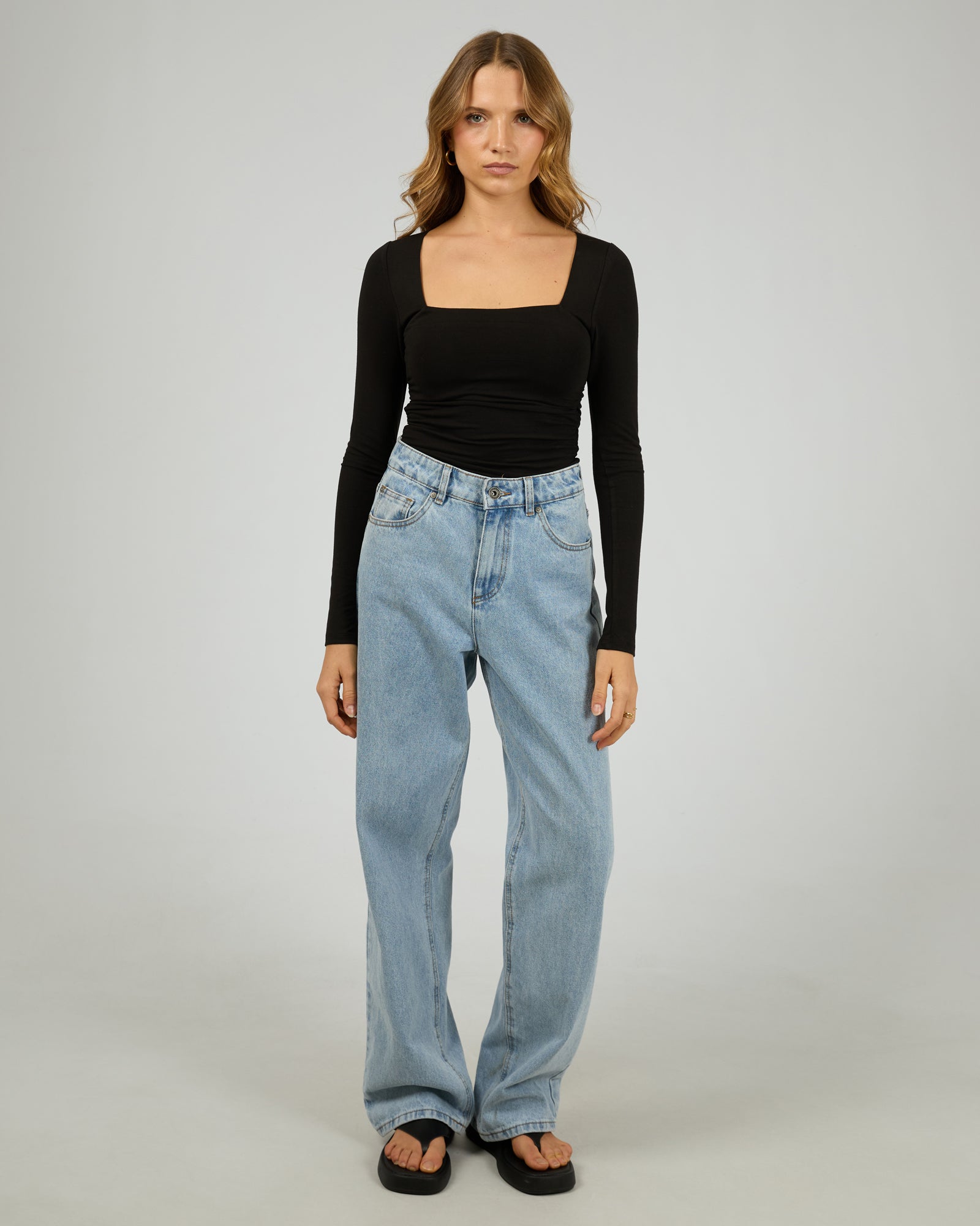 Silent Theory Zoe Long Sleeve Top Black back