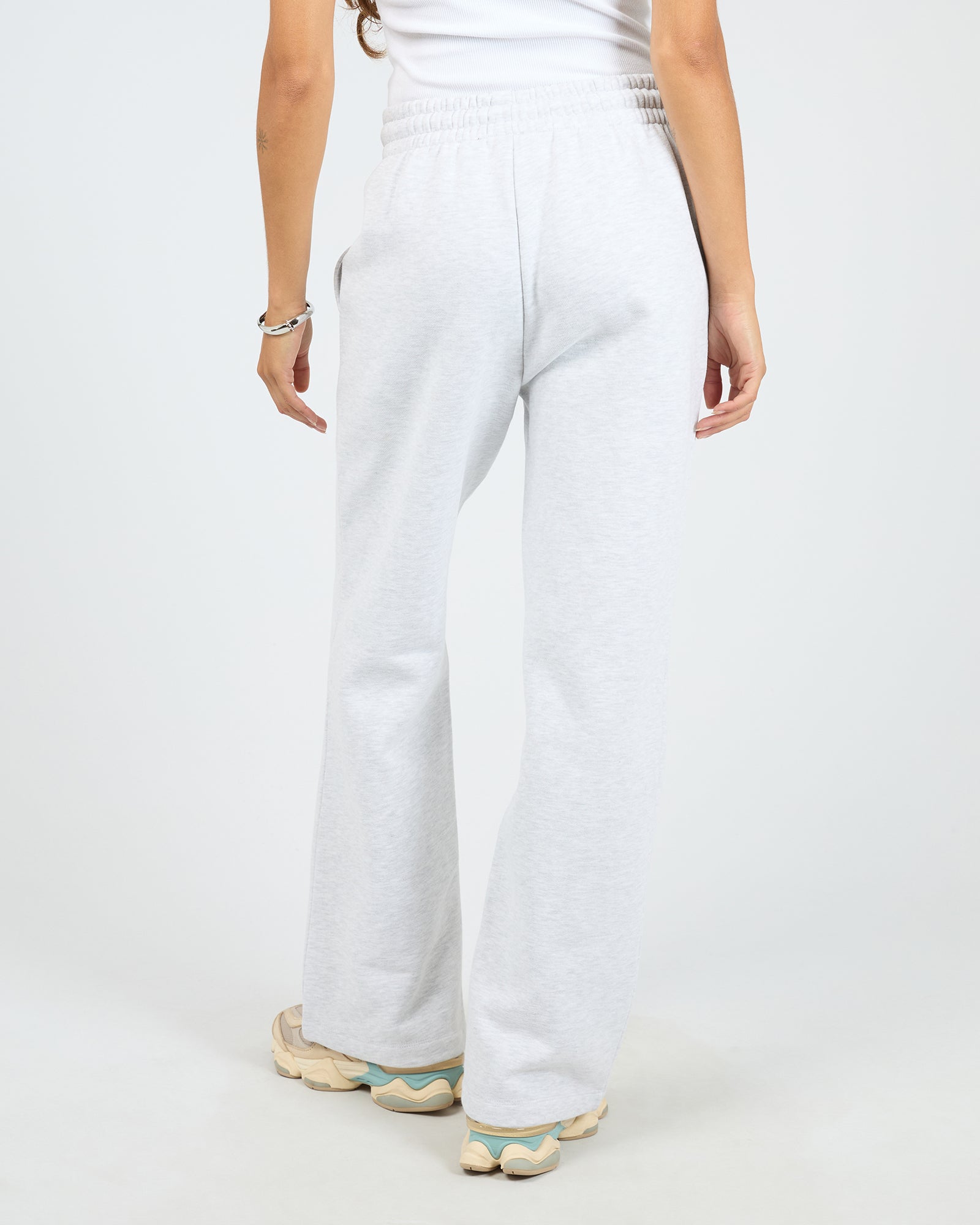 Silent Theory Silent Luxe Trackpant - Snow Marle (view 3)