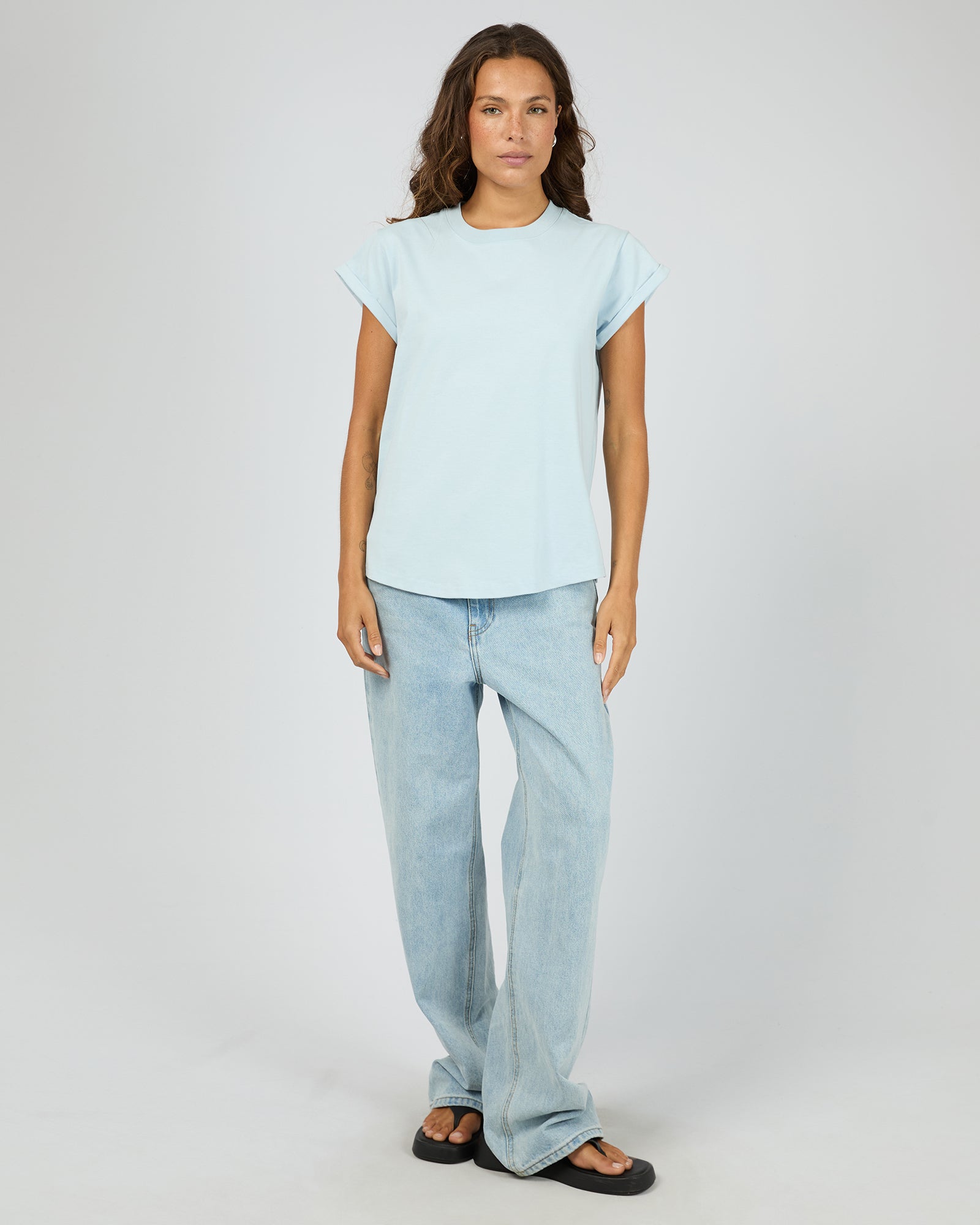 Silent Theory Essential Tee in light blue - back