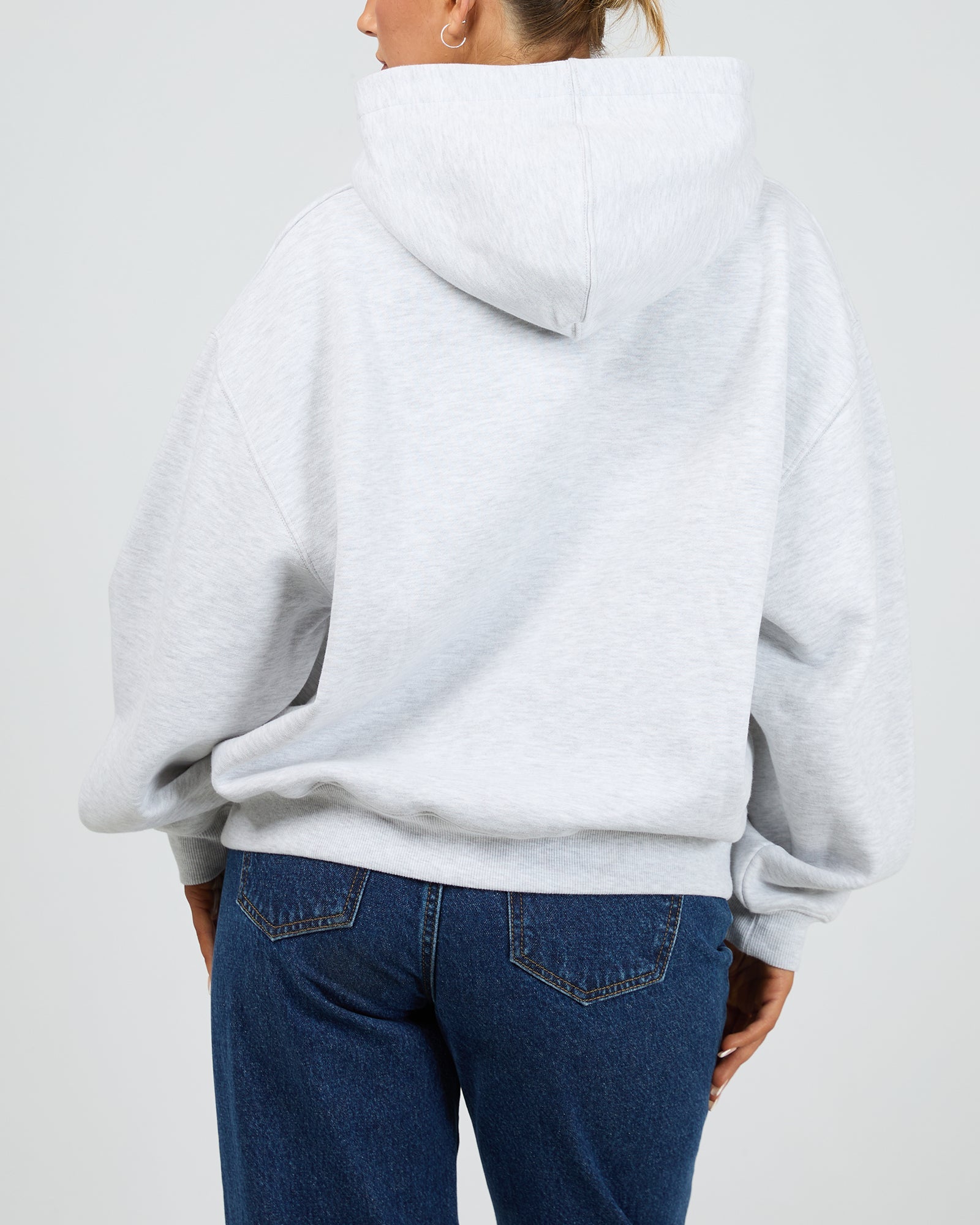 Silent Theory Silent Luxe Hoodie Snow Marle - side view