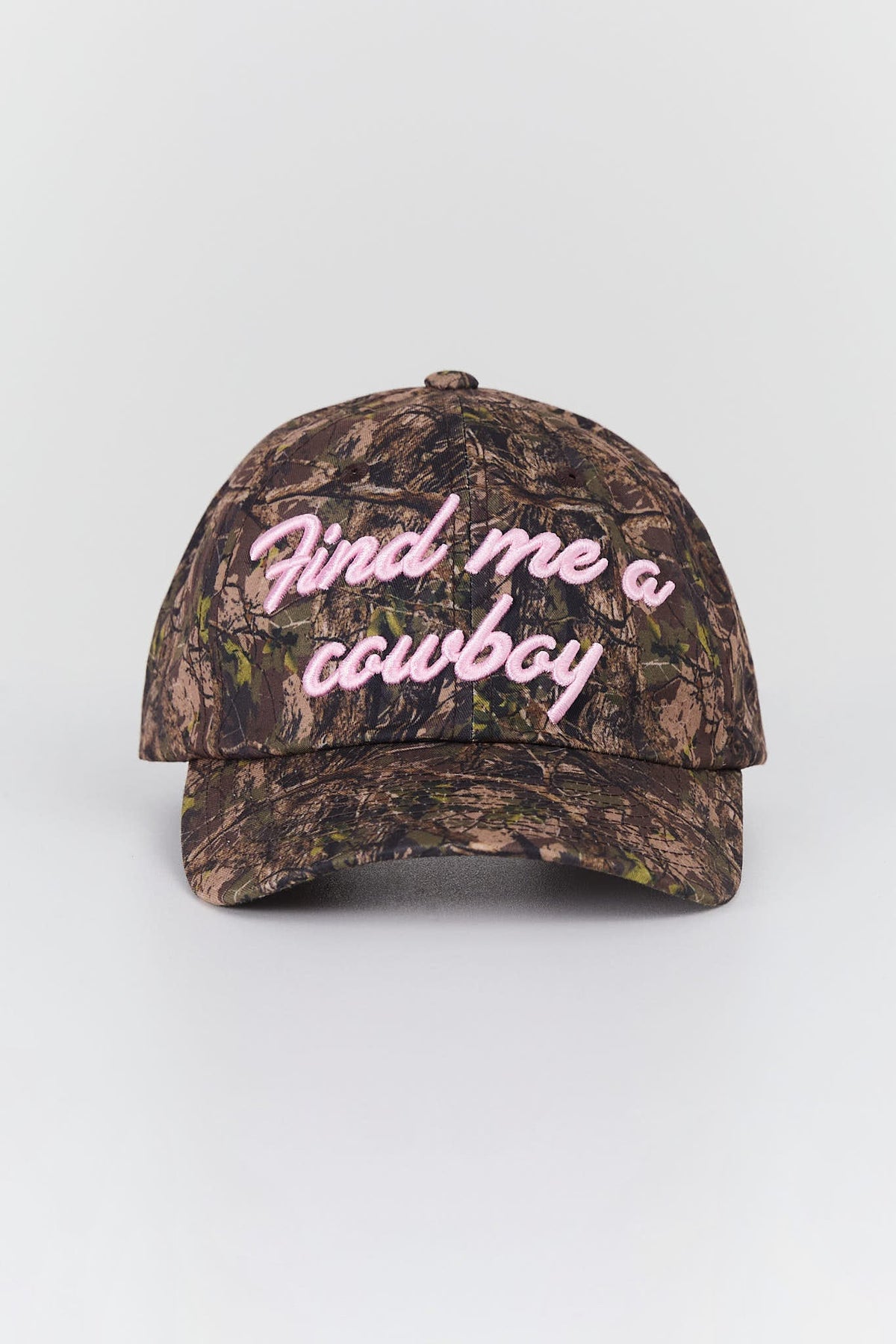 Ringers Western Find Me Baseball Cap in camo - front