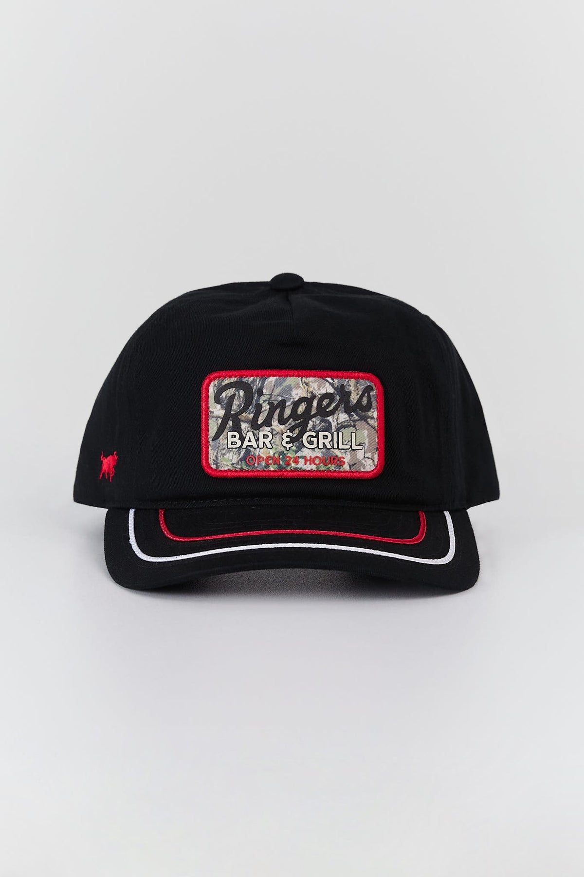 Ringers Western Backcountry Chargrill Roadhouse Cap in black - front