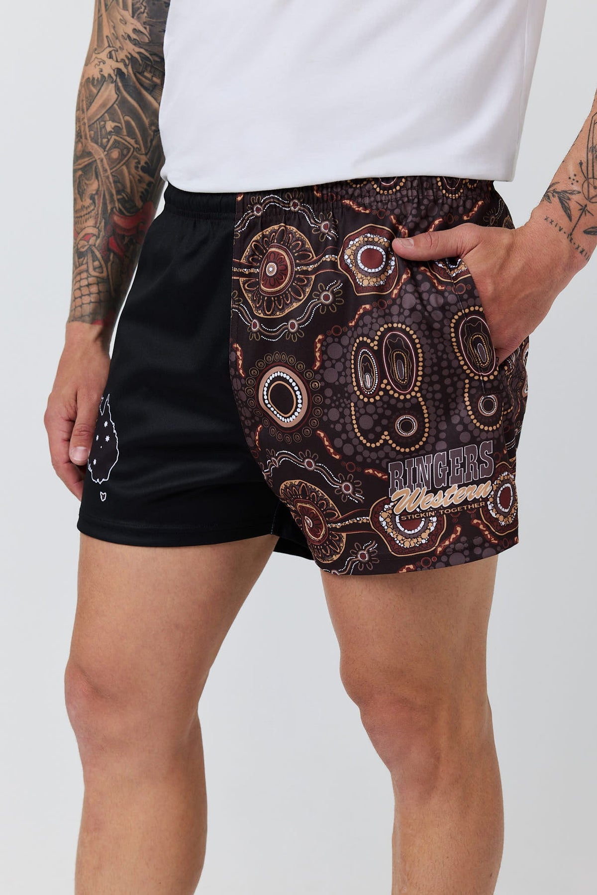 Ringers Western Garbala Footy Short Multi side