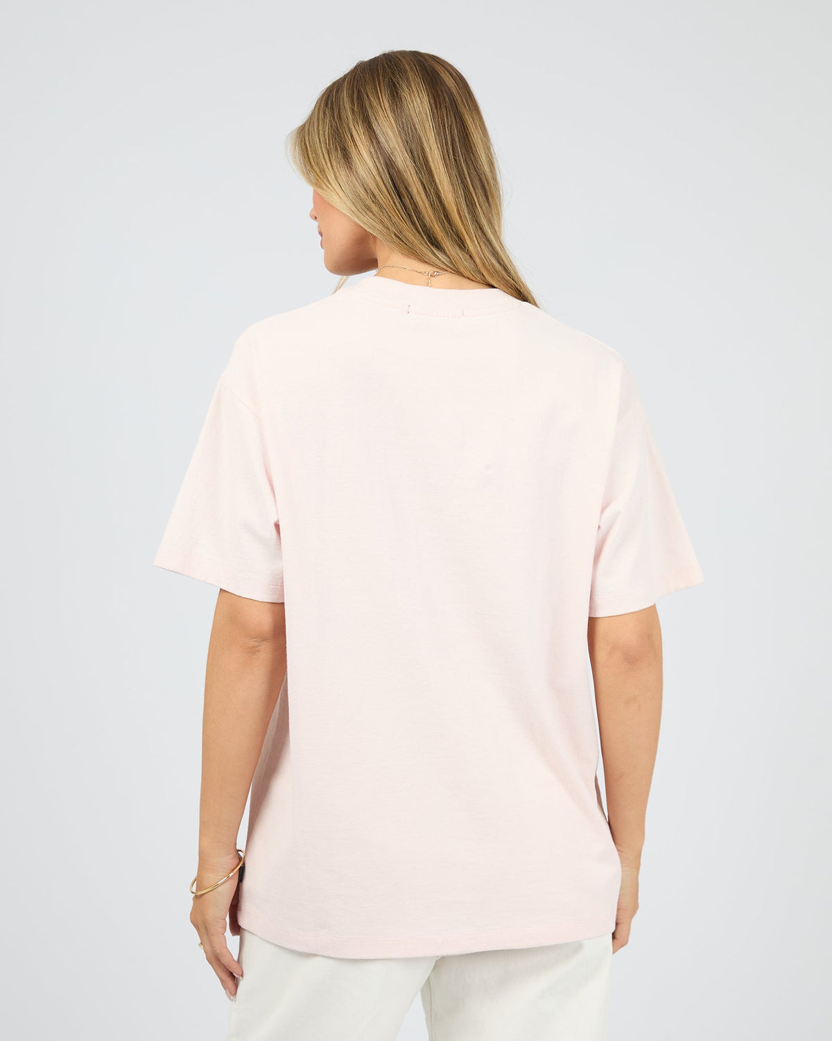 All About Eve New York Diner Tee pale pink back view