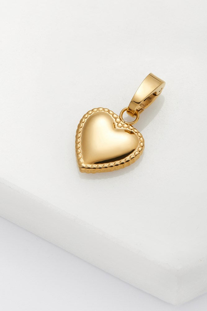 Zafino Heart Charm - Gold