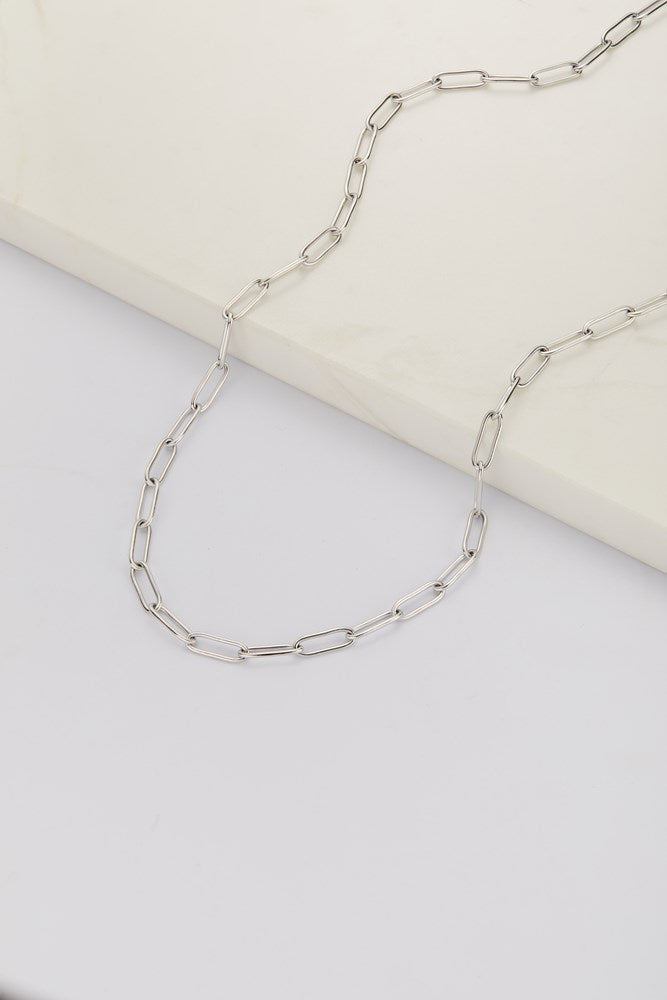 Ruby Necklace - Silver