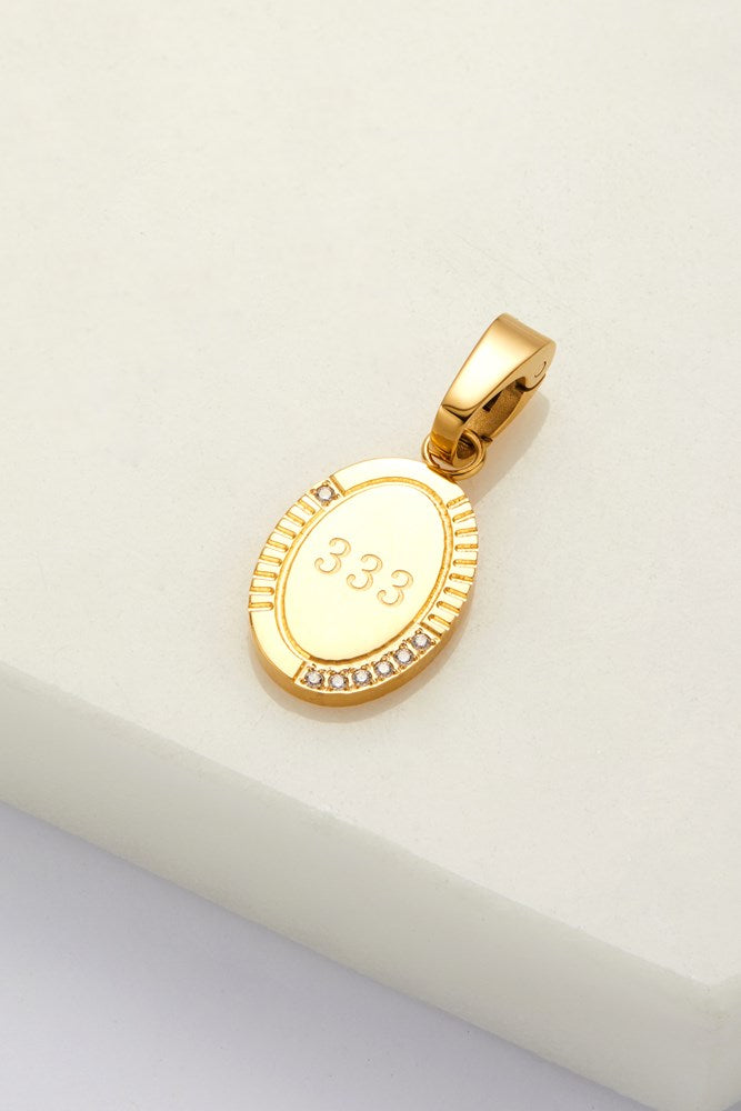 Zafino Angel Number Charm - Gold