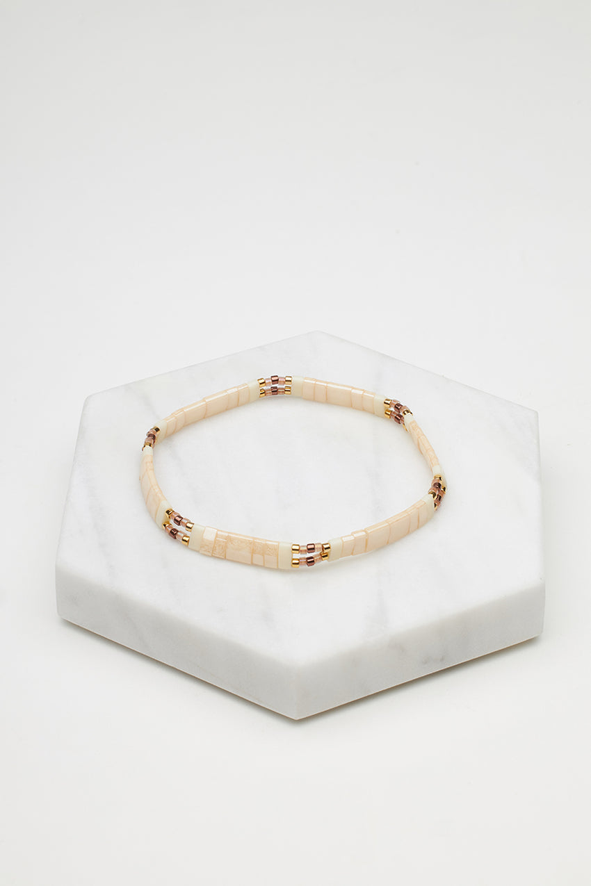 Tile Bracelet - Blush