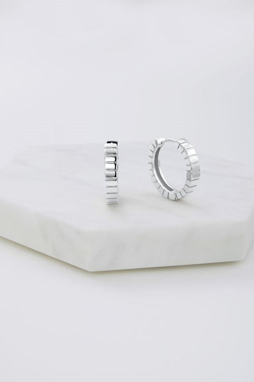 Zafino Willow Hoop - Silver