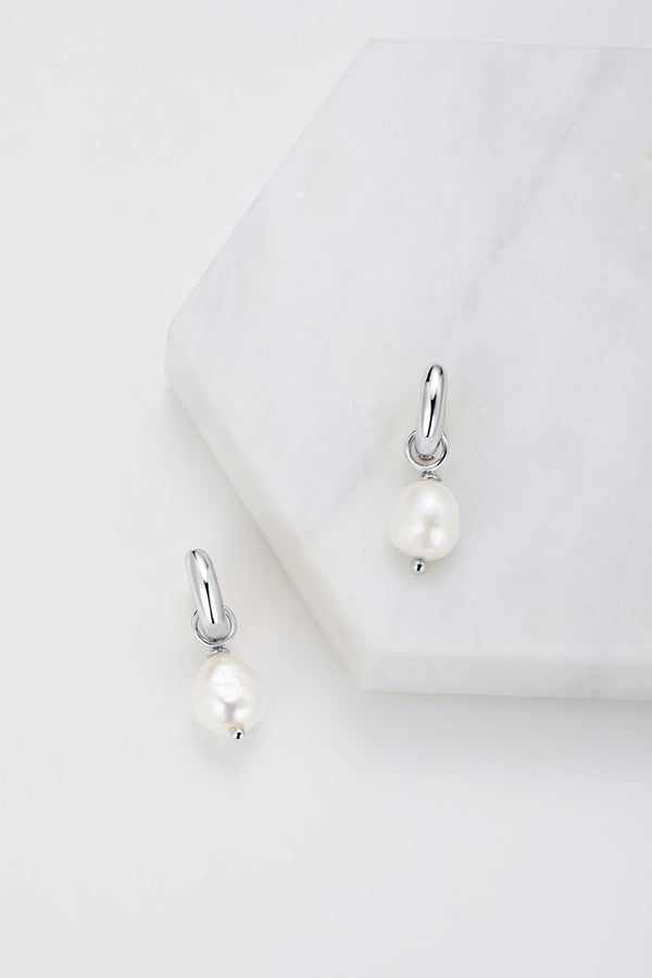 Zafino Charlie Mini Hoop - Silver