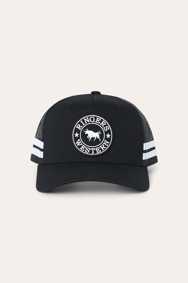 Ringers Western McCoy Trucker Cap Black with White